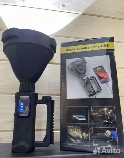 Очень мощный фонарь повербанк