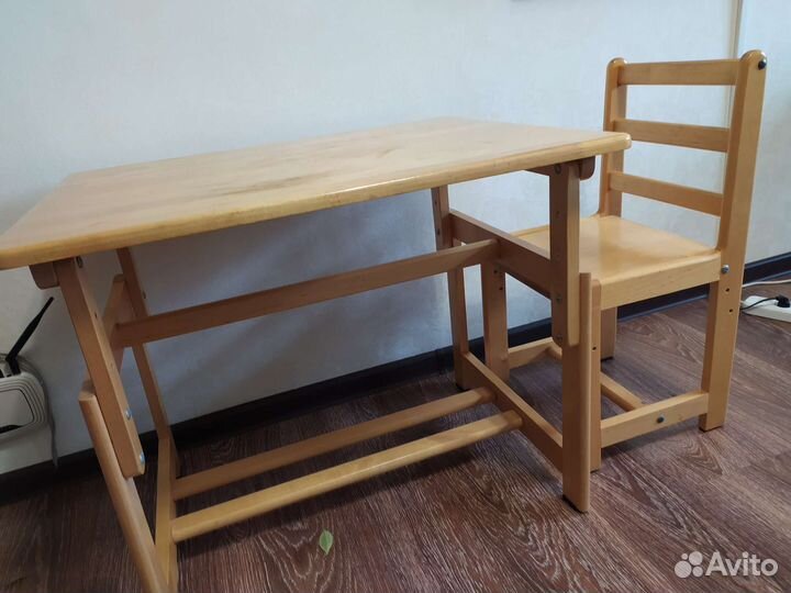 Детский стол и стул растущая парта