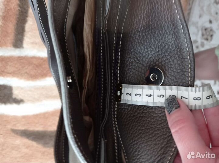 Сумка женская натуральная кожа серая