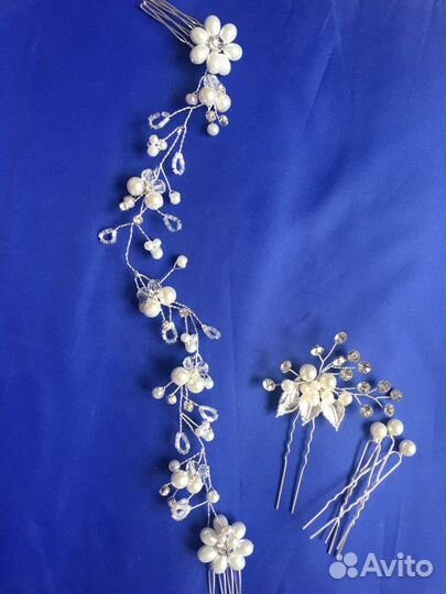 Свадебные украшения в прическу