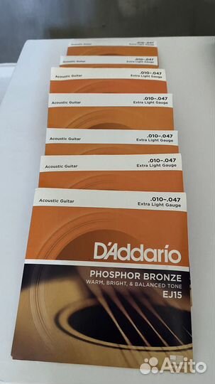 Струны Daddario для электро и акустической гитары