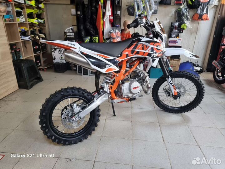 Питбайк Kayo basic TT125E 17/14 с электростартером