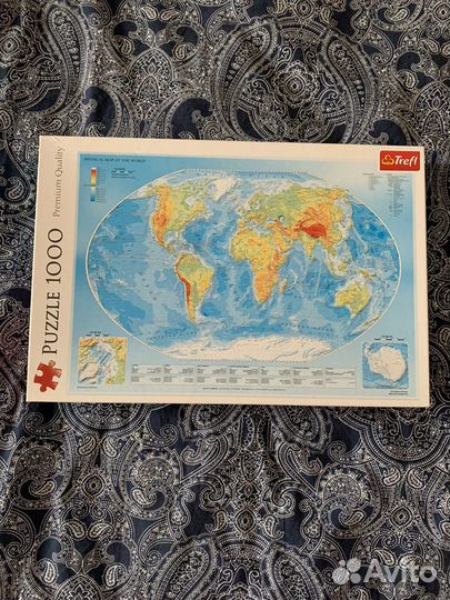 Пазл Trefl Карта Мира 1000