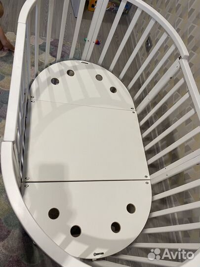 Детская кроватка трансформер круглая