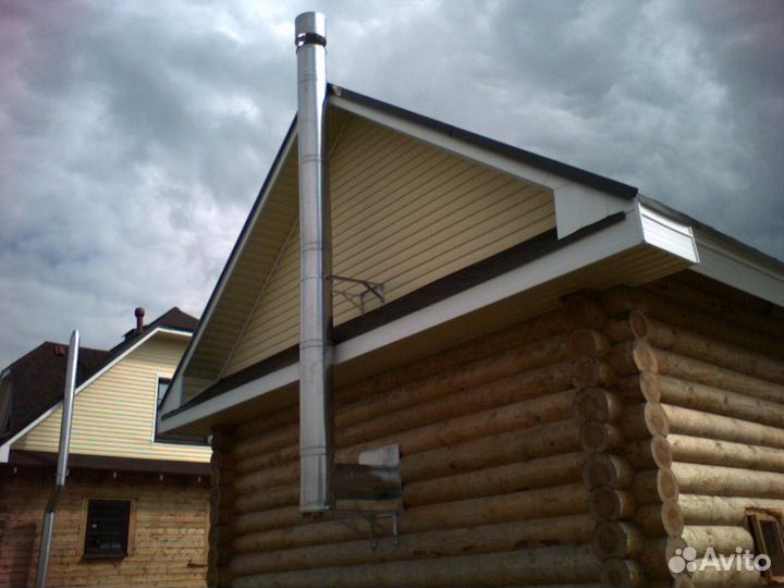 Дымоход 4 м Комплект Прямой Диаметр 200х300
