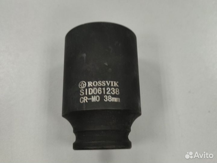 Головка торцевая ударная, глубокая rossvik, 1/2, 3