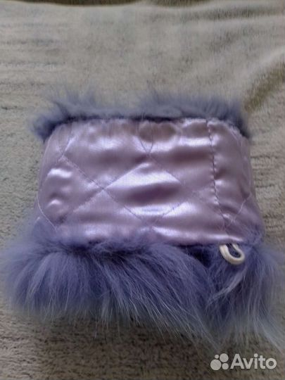 Муфточка из натурального меха песца