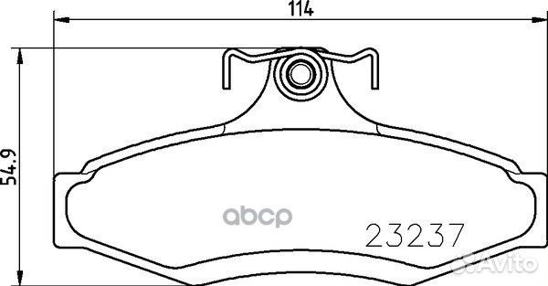 Колодки тормозные дисковые перед NP6060 NIS