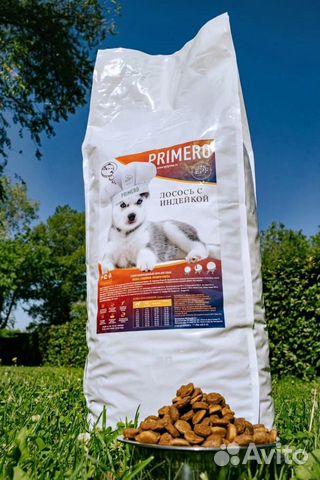 Корм для собак. Primero. Сухой. Лосось с индейкой