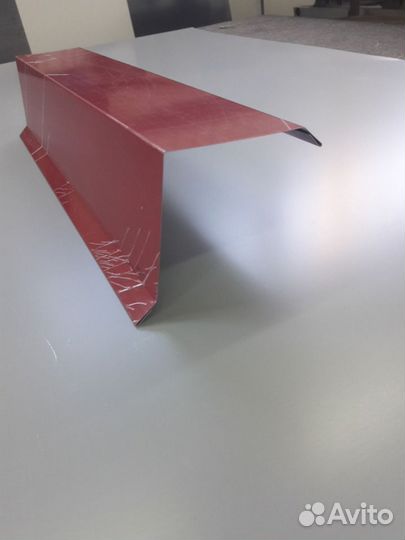 Планка торцевая для металлочерепицы 80*80 RAL 3011