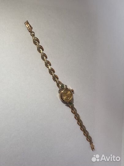 Золотые женские часы Чайка