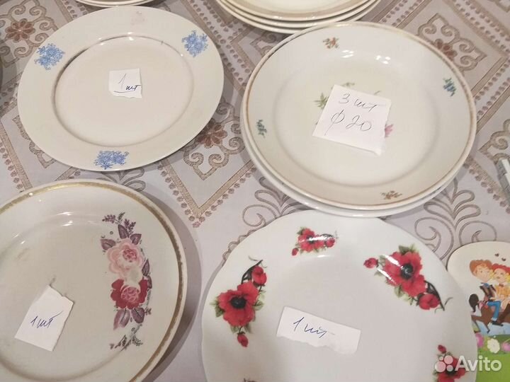 Тарелки, десертные, для 1 и 2 блюд