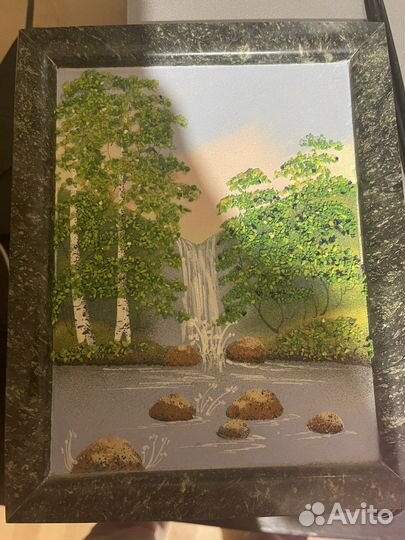 Панно из камня