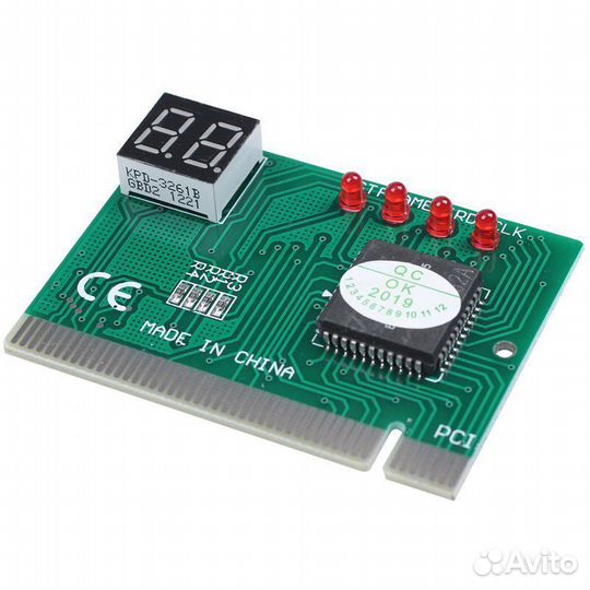 Post карта для диагностики компьютера, PCI