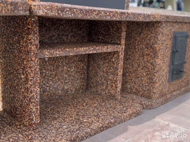 Модульный комплекс барбекю,печь под казан