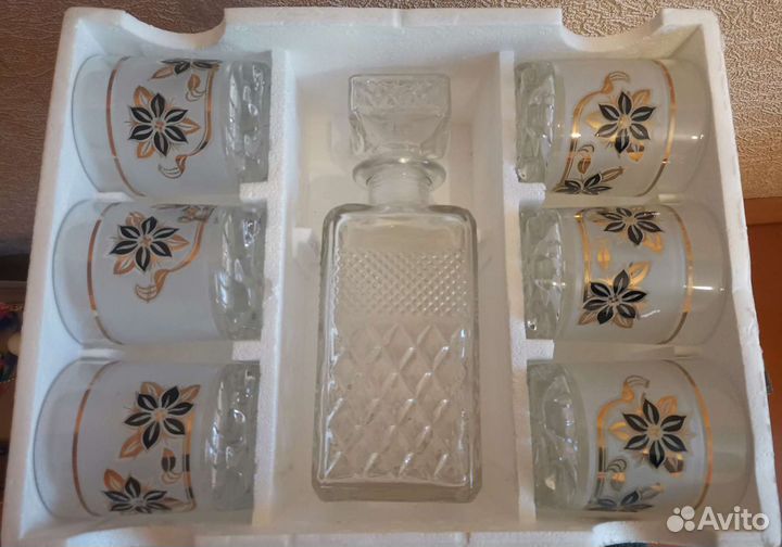 Набор стаканов windrose с графином новый