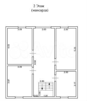 Коттедж 154,9 м² на участке 12 сот.