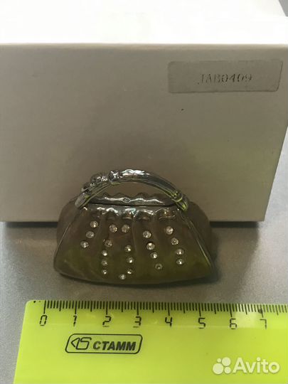 Шкатулка Сумка металическая со стразами