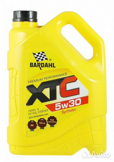 Моторное масло Bardahl XTC 5W-30 Синтетическое 5 л