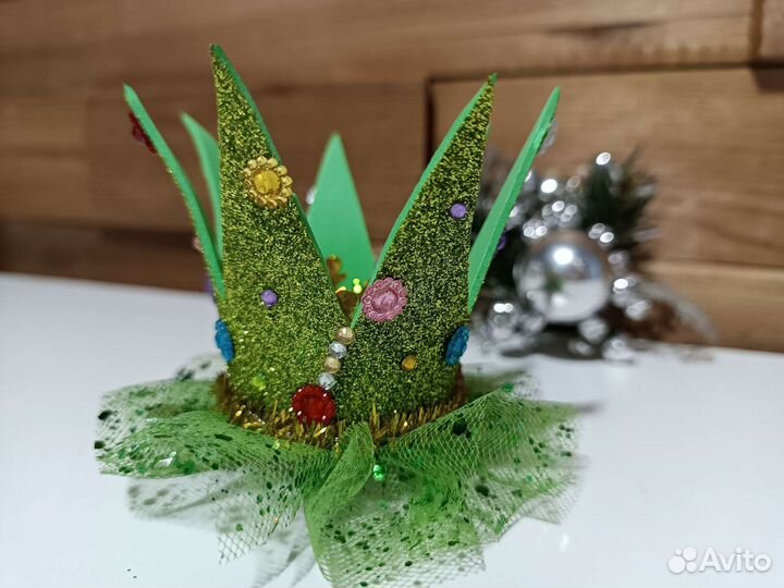 Короны для утренника,заколки для новогогода,бантик