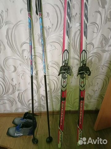 Беговые лыжи + лыжные палки