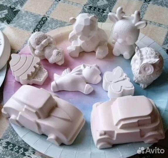 Гипсовые фигурки для раскрашивания