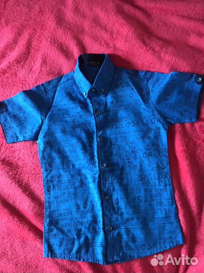 Рубашки два размера синичюя примерно 110 разме кра