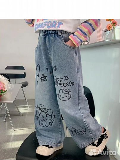 Брюки- джинсы для девочки