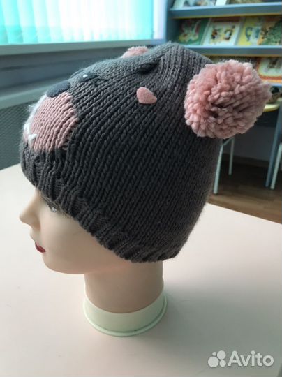 Шапка-мишка детская