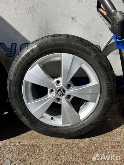 Комплект оригинальных колёс Skoda R16