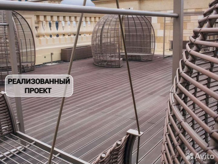 Доска из дпк с тиснением