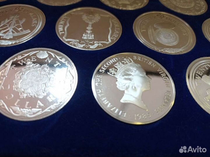Набор монет Британские Виргинские острова 1985