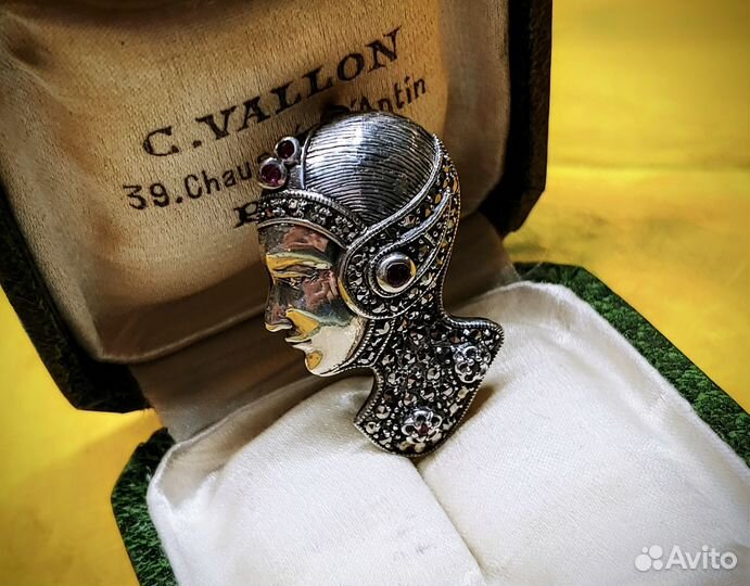 Старинная брошь Ар - Деко