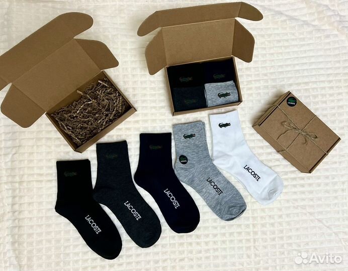 Носки мужские Lacoste в подарочной упаковке