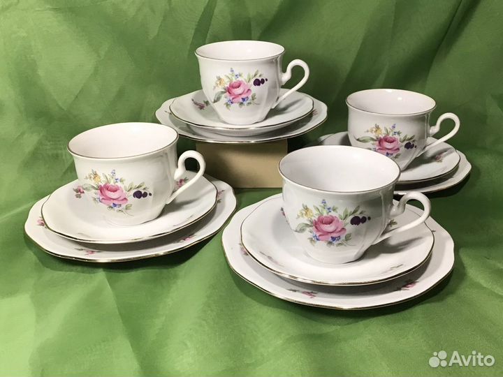 Чайные трио/Bohemia/Чехия/70е годы