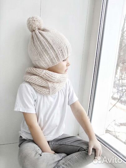 Шапка и снуд на весну