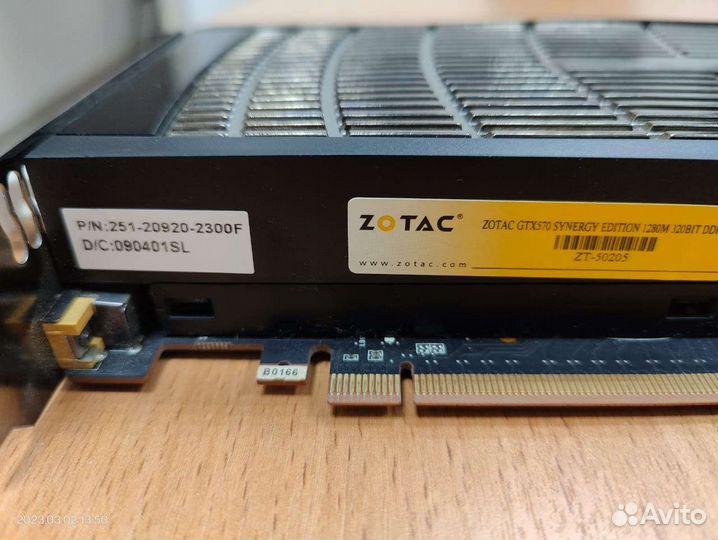 Видеокарта zotac gtx570