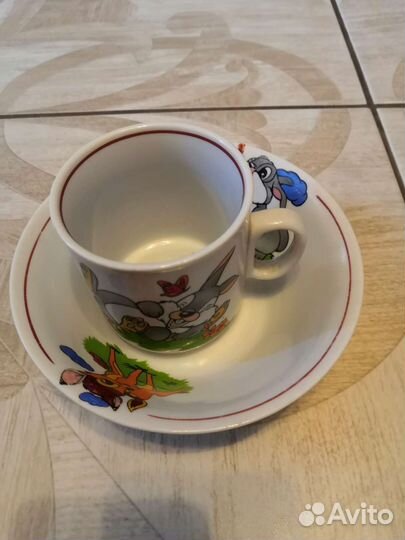 Чашка и миска набор