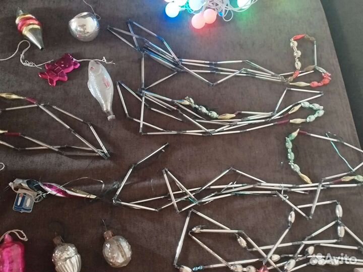 Ёлочные игрушки СССР, картон, пенопласт, звезда