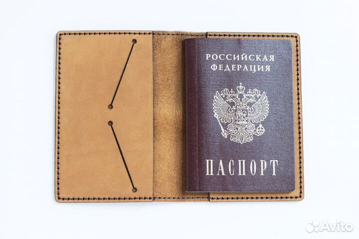 Обложка на паспорт из натуральной кожи