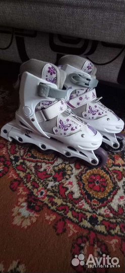Роликовые коньки детские раздвижные