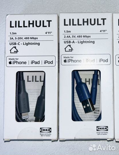 Кабель Lillhult Lightning IKEA для Apple