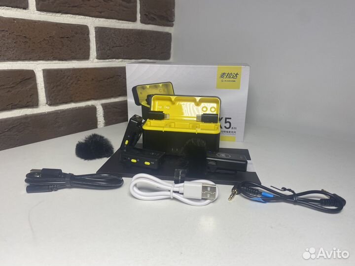 Беспроводной микрофон mailada x5 петлички