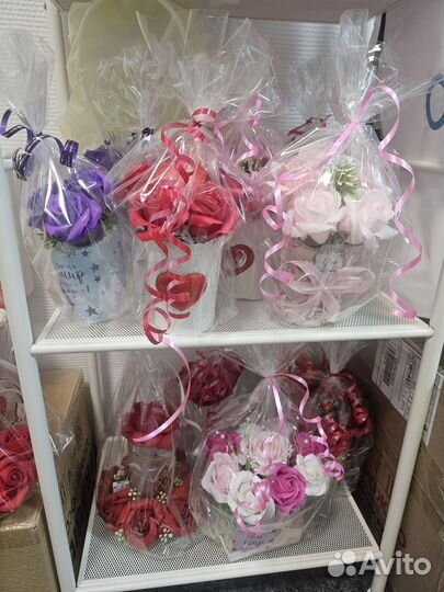 Мыльные букеты из розочек