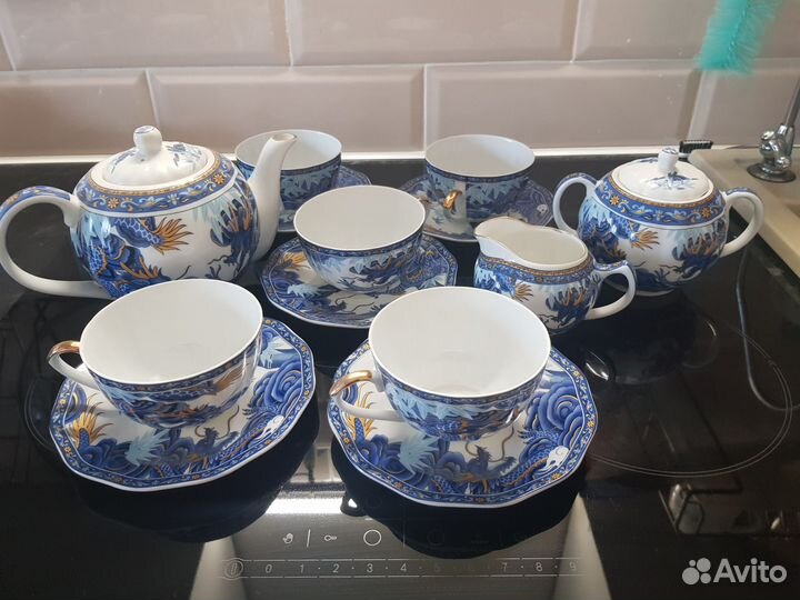 Новый Сервиз чайный фарфор китайский