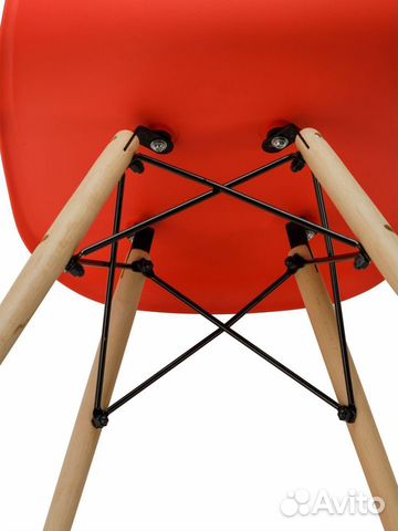 Стул в стиле eames DSW,красный