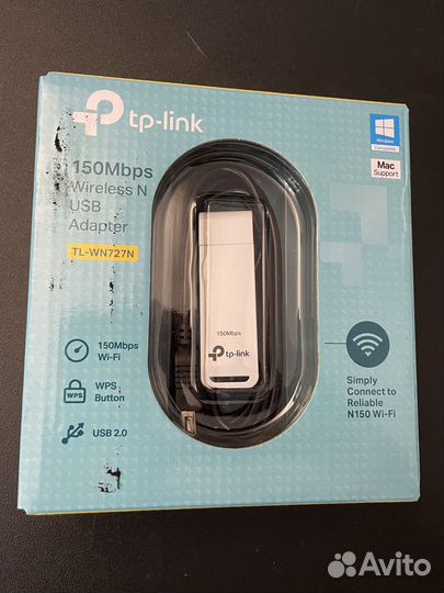 Wi-Fi адаптер TP-link TL-WN727N USB 150 Mbps