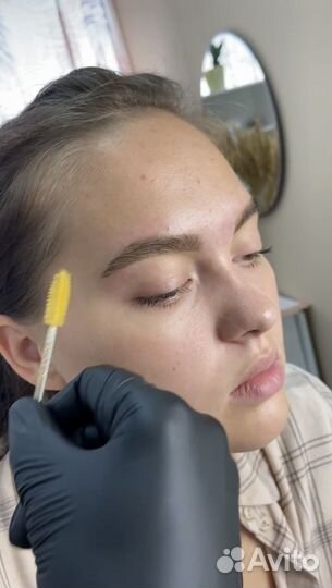 Брови.Коррекция формы. Прореживание. Окрашивание