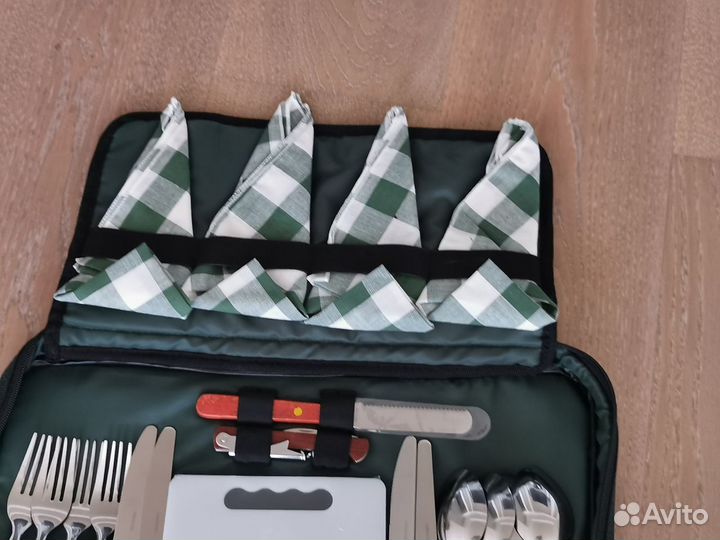 Пикниковый набор heng feng 30 предм 4 персон новый