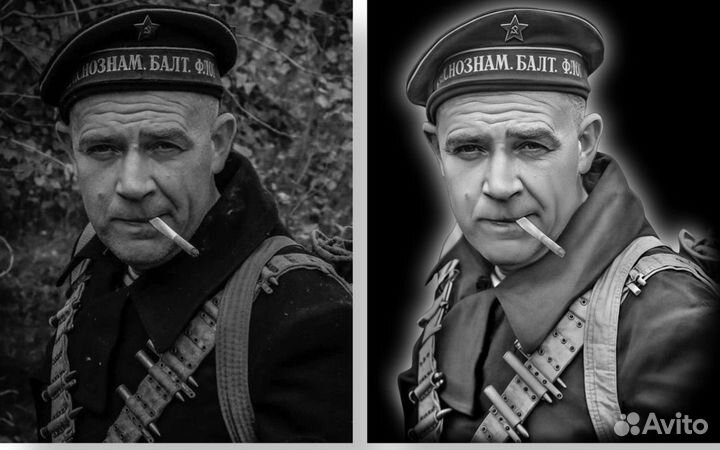 Ретушь фото на памятник